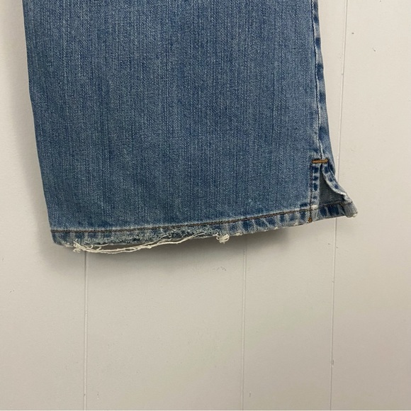 Lucky Brand Dungarees Jeans Jet Setter Denim Distressed Woman’s Sz 6 28 - Picture 6 of 14